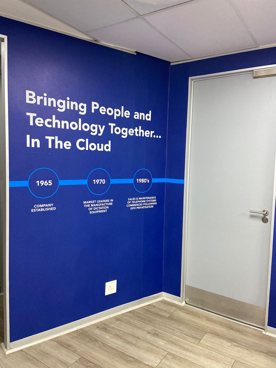 SCG_SA_'s tweet photo. First impressions are important, and we’re pleased to say this is our newly refreshed reception area greeting visitors to our South African office.
#SCGSA #BeMore #ConnectedTogether #More #PromiseOfTheCloud #TheArtofMore https://t.co/JWrbdkGJKr