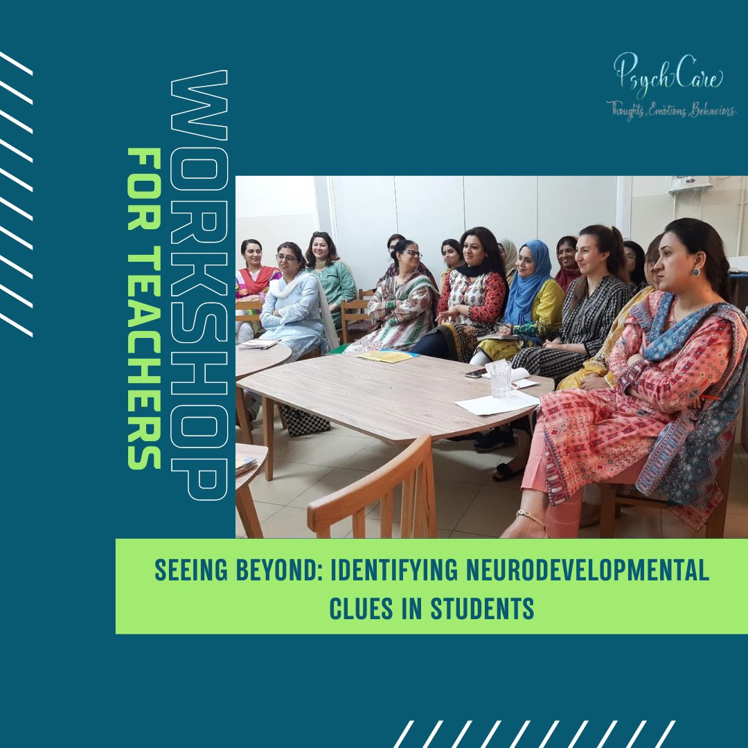 PsychcareC's tweet image. Seeing Beyond: Identifying Neurodevelopmental Clues in Students.
A workshop for Educators.

Ms. Semra Salik was at Schola Nova for a session on neurodevelopmental disorders in Children. 
and effective coping mechanisms.

#psychcare #scholanova #neurodevelopmentaldisorder