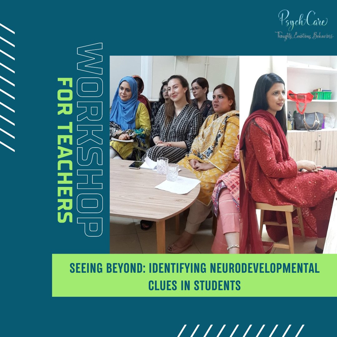 PsychcareC's tweet image. Seeing Beyond: Identifying Neurodevelopmental Clues in Students.
A workshop for Educators.

Ms. Semra Salik was at Schola Nova for a session on neurodevelopmental disorders in Children. 
and effective coping mechanisms.

#psychcare #scholanova #neurodevelopmentaldisorder
