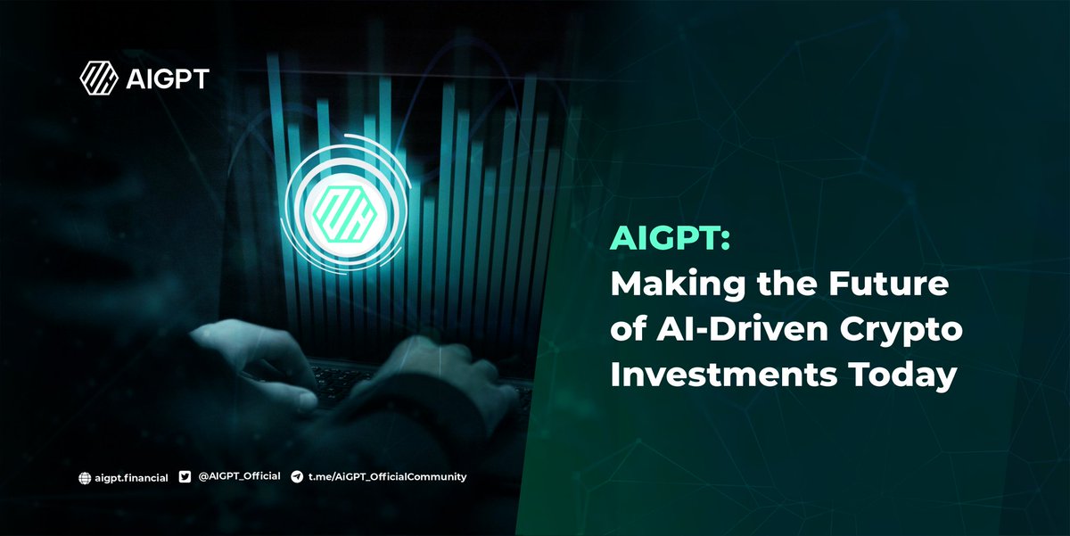 #AIGPT's #AI models aren't just algorithms; they're your strategic partners in the crypto market.📈💰 Let's navigate this exciting landscape together! #AIGPT #CryptoInvestments #AI