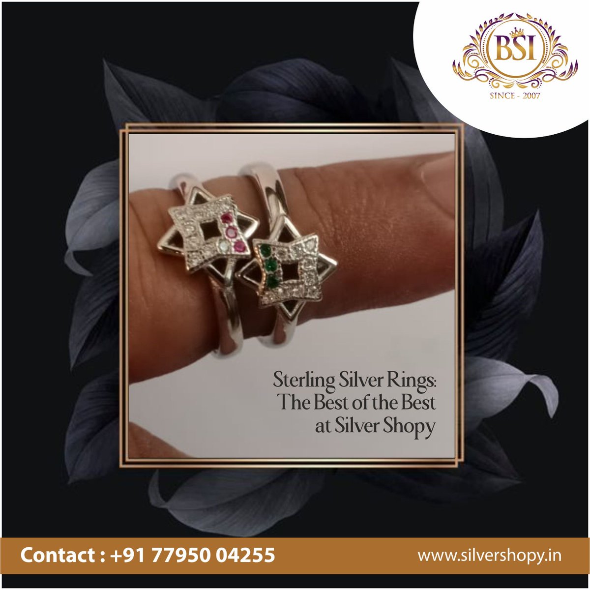 Discover the epitome of elegance with our exquisite Sterling Silver rings at 'Silver Shoppy.' Elevate your style with timeless beauty.

📞 Reach us at +91 7795004255 for personalized assistance or 🌐 visit our website silvershopy.in

#SterlingSilverJewelry #ShopSilver