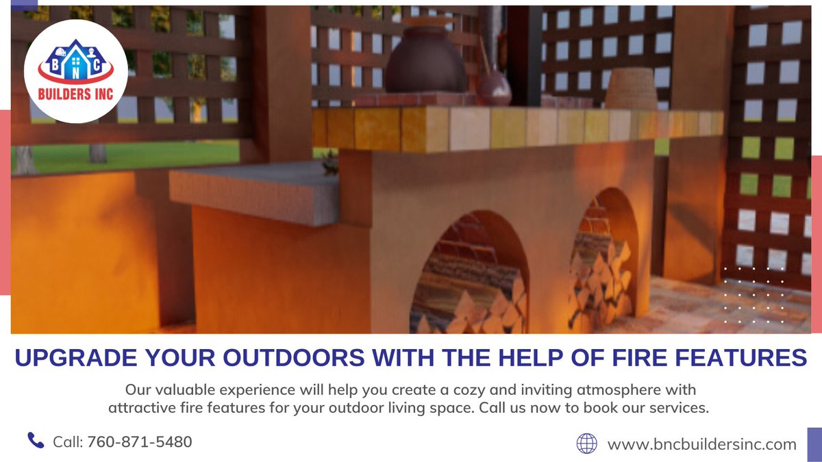 bncbuildersinc's tweet image. 🔥✨ Transform your gatherings into captivating experiences with the warmth and ambiance they bring. Let us help you create a stunning outdoor haven that's perfect for relaxation and entertainment. 

🌐: bncbuildersinc.com/outdoor-living…

#OutdoorUpgrade #FireFeatures #bncbuildersinc