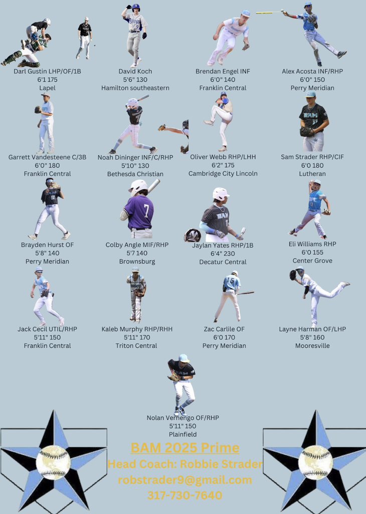 BAM2025Diamond's tweet photo. ❗️Roster and Fall schedule ❗️
@IN_BAMFAM 
@IndianaNsr 
@PBRIndiana https://t.co/ABATCM0LNo