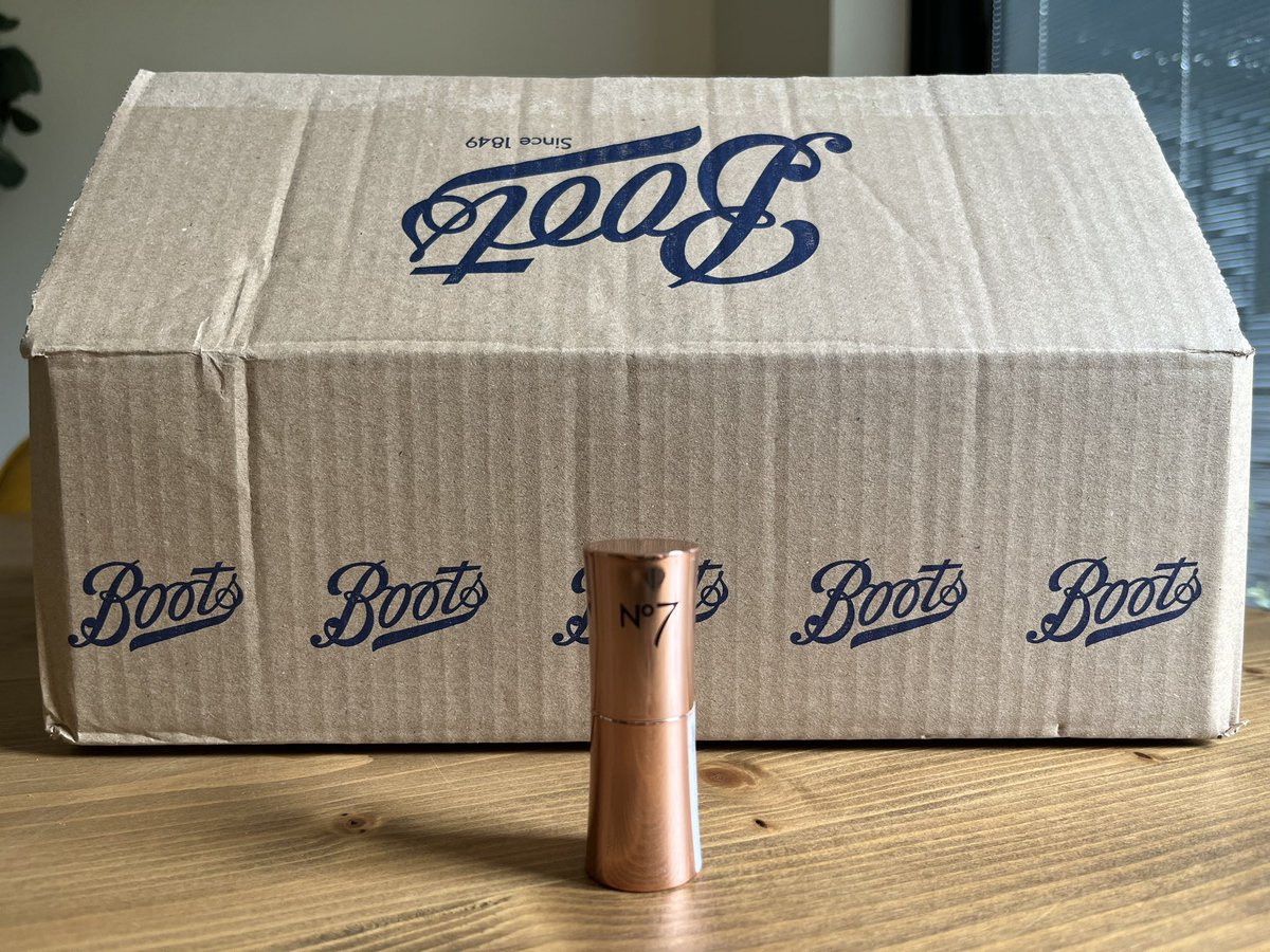 jordanws11's tweet photo. Hi #BootsUk can you tell me why this tiny lipstick needs to be posted in a box this size? Even the cashier was shocked. Such a waste of cardboard. This can’t be right? https://t.co/ejYHMrQbZU