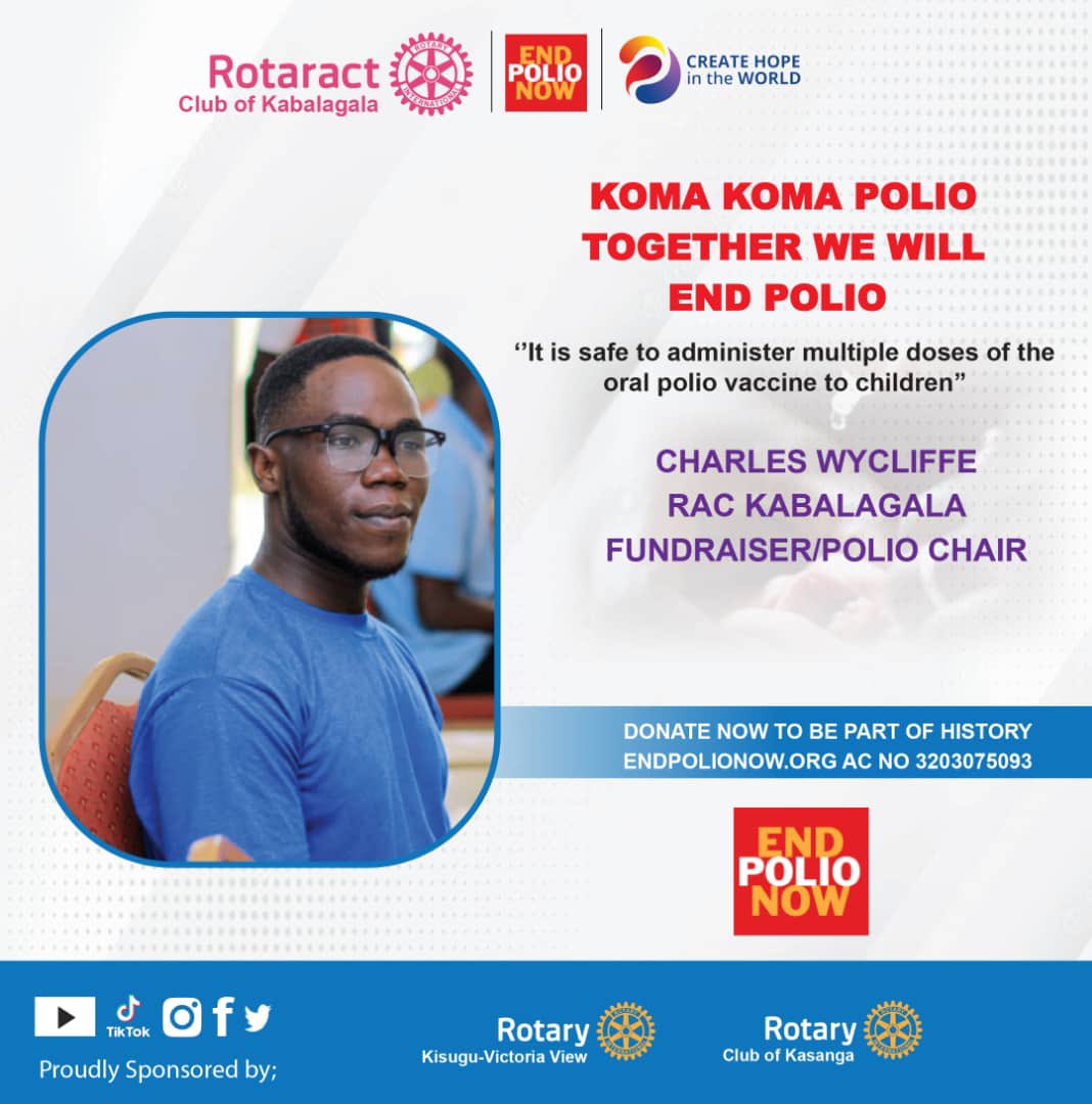 rct_kabalagala's tweet photo. Club Fundraising and Polio Chair Charles Whcliffe @CharlesYkee2022 emphasized the safety of administering multiple doses of oral polio vaccine to children. The club's resolute commitment to eradicating polio shines through.
#EndPolioNow #Kabz #EradicatePolio #Rotaract https://t.co/1iVNROFohi