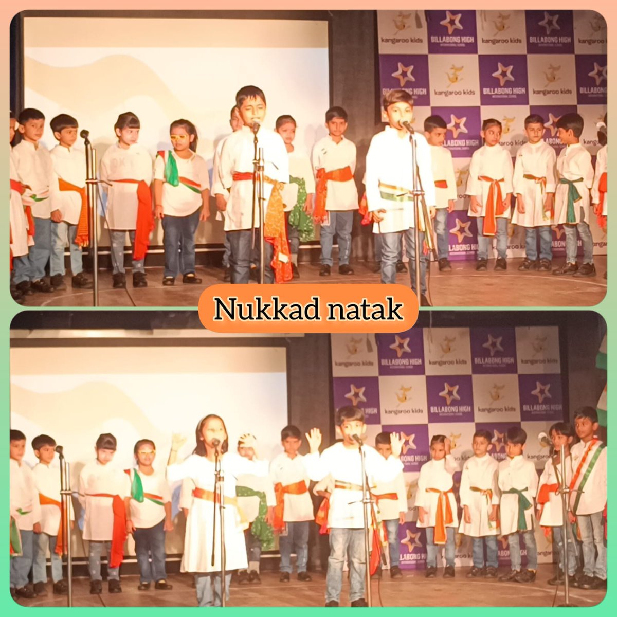 BillabongNoida's tweet photo. Learners of grade 1 &amp; 2 celebrated Independence Day with great zeal, enthusiasm &amp;  patriotism and spread the message through Nukkad Natak and dance performances that it is a call to action for all Indians to put the nation first, regardless of their individual differences. https://t.co/ozleBncuAz