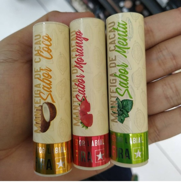 Protetor Labial Manteiga De Cacau Safira Linha Care – Sabor coco