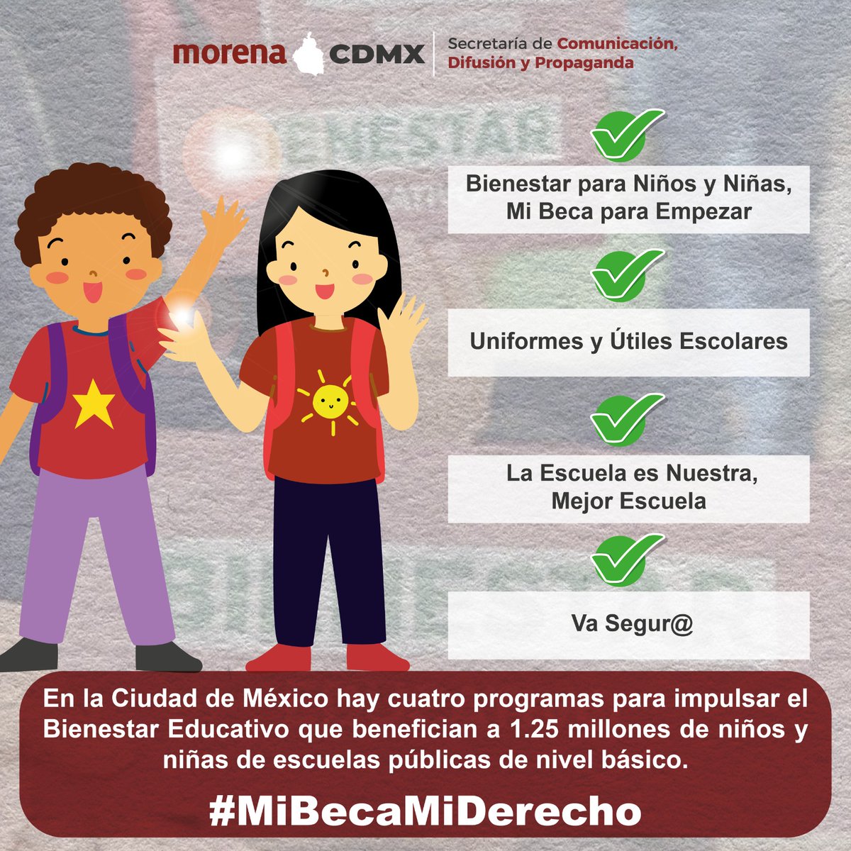 Secretaría de Comunicación MORENA CDMX tweet media