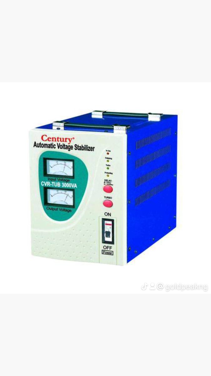 Century Stabilizer 3000W TUB 3KVA* 
• For very large chest freezers and small air conditioners
Call now on 08053150000 to place your order 
Or Visit any of our branches today 
#lightning #stabilizer #voltagestabilizer #voltageregulator #voltageprotection #voltageprotector