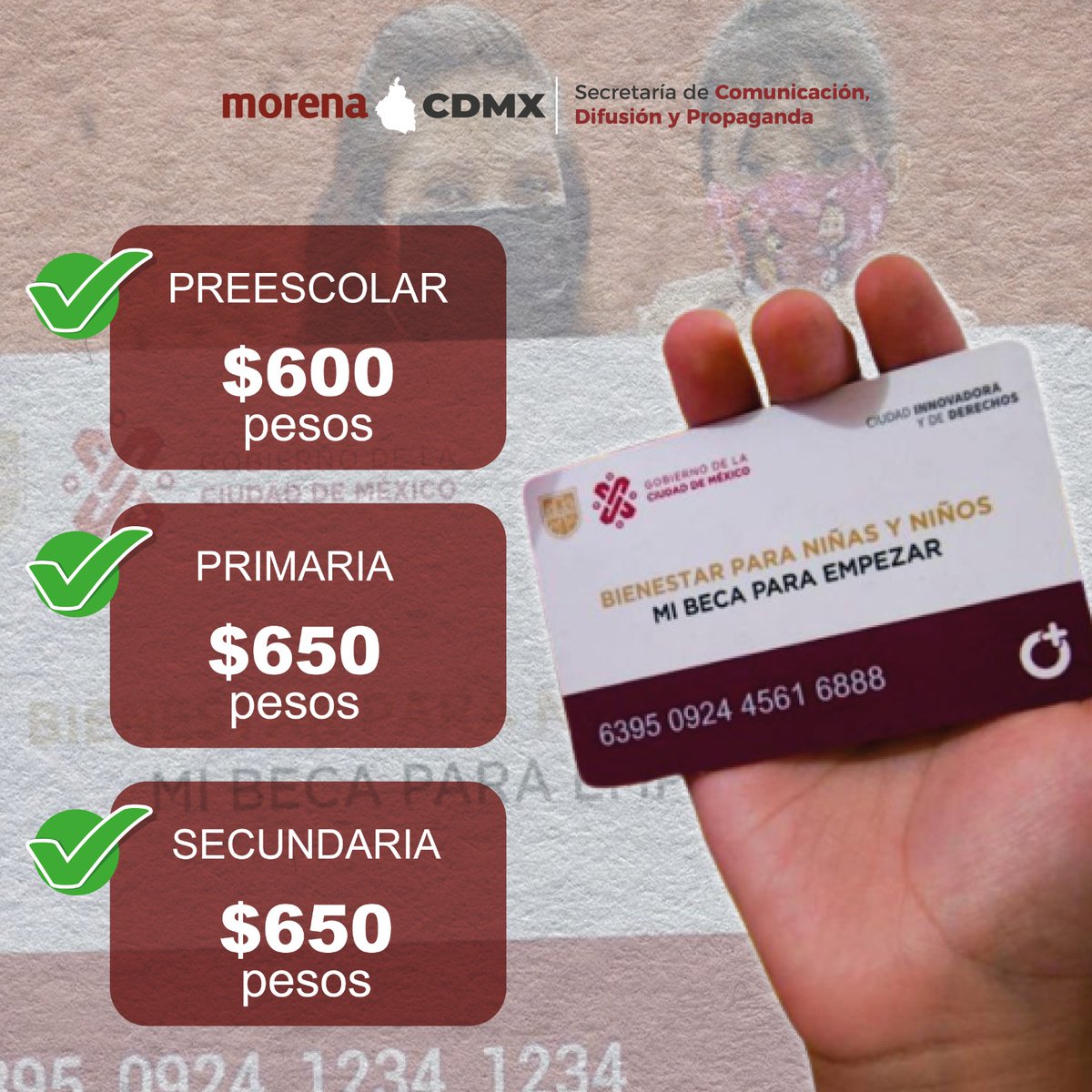 Secretaría de Comunicación MORENA CDMX tweet media