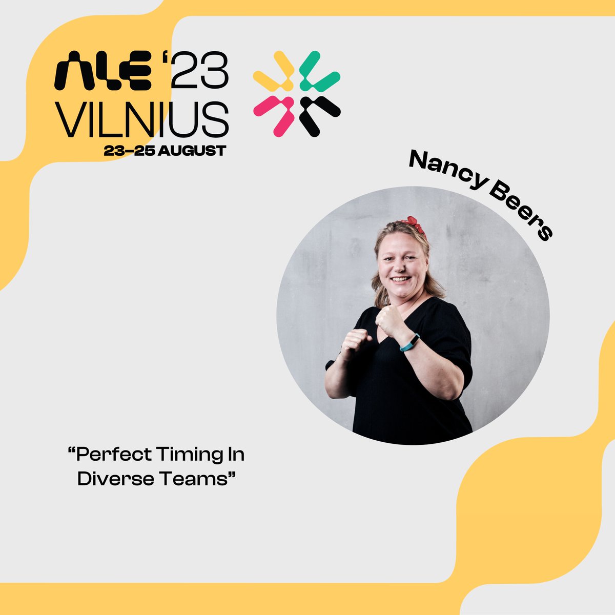 Meet our remarkable keynote speaker, Nancy Beers, as she takes us deep into the topic "Perfect Timing in Diverse Teams".

Grab your tickets now: agilelean.eu/registration/

Excitement is building - can't wait to meet you all in vibrant Vilnius! 🇱🇹