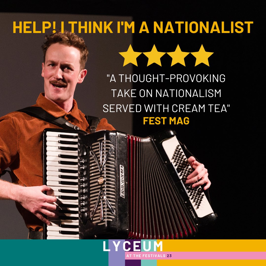Lovely reviews (and audiences) coming in. Here for another two weeks : lyceum.org.uk/whats-on/produ…