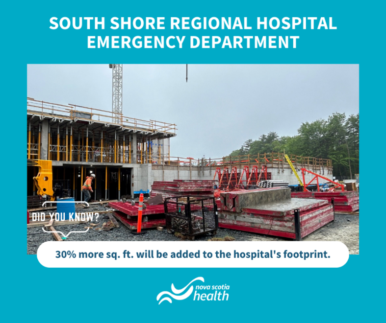 HealthNS's tweet image. We&apos;re excited about the South Shore Regional Hospital redevelopment, enhancing patient experience, and improving care outcomes. With expanded facilities and advanced medical tech, we&apos;re taking a big step forward in innovative community healthcare. #HealthcareRedevelopment