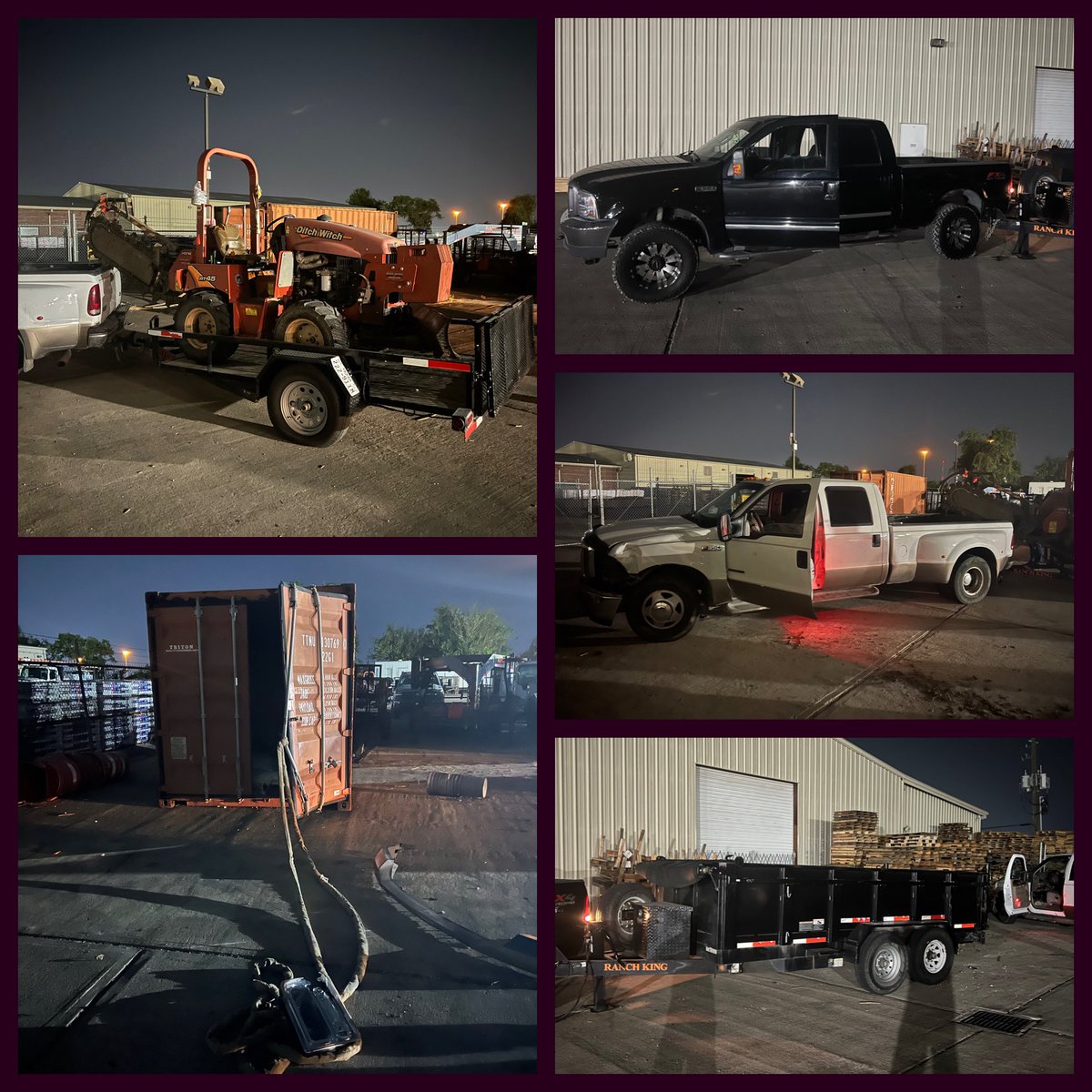 While we slept, @HCSOTexas deputies @HCSO_SID Auto-Theft Investigators were hard at work. Deputies detained two suspects who attempted to hook-up trailers w heavy-duty equipment and steal it from a business in NW Harris County. Each suspect was operating stolen dually
1/3