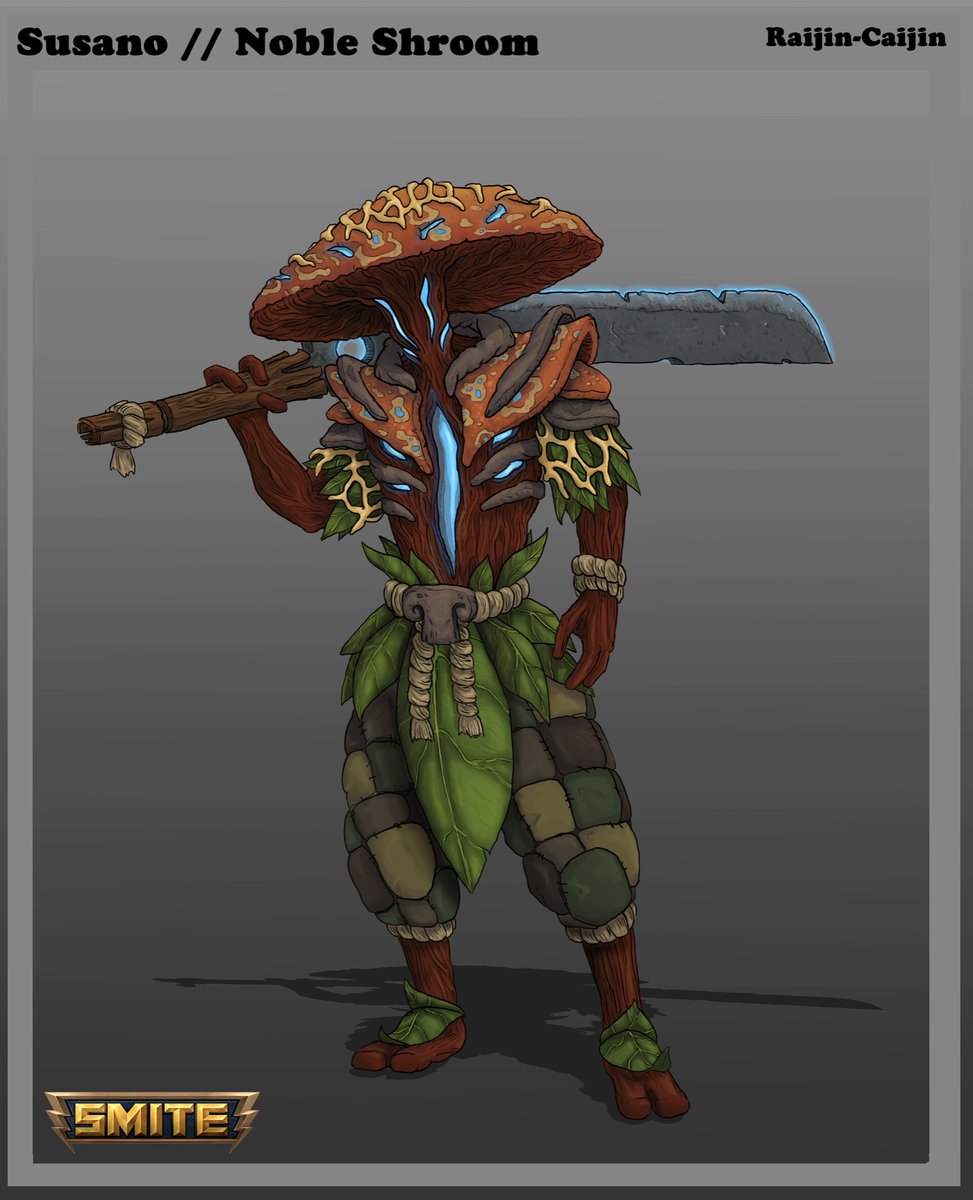 RCaijin's tweet photo. Some of these old fan art skin concepts I made for @SMITEGame bring me back. I’m not saying they’re great designs lol but they make me smirk. https://t.co/l8XBAfTfgV