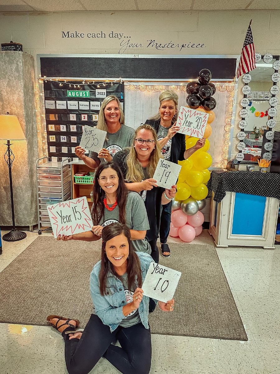 ❓DID YOU KNOW❓All five of these teachers from Benjamin Harrison have spent all of their years teaching at Marion City Schools! 🙌 THANK YOU for teaching, supporting, and most of all, loving our Prexies through the years! ❤️ 🖤 #WeRPrexies