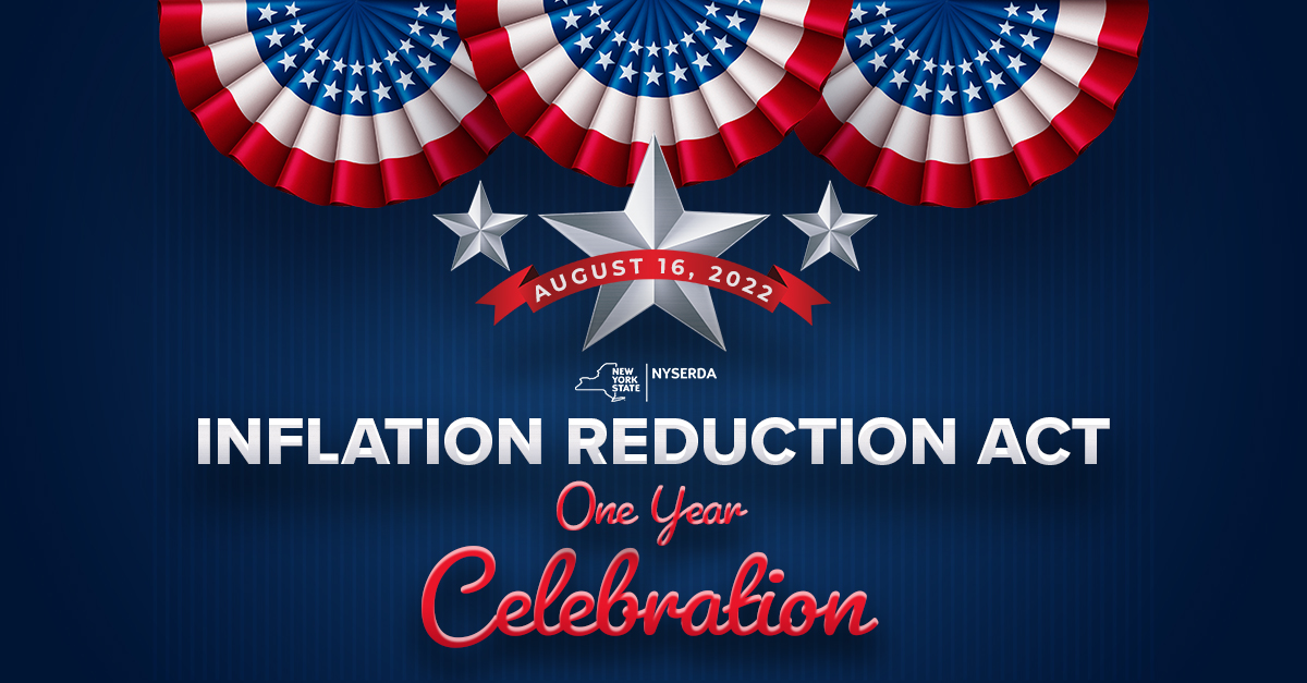 Celebrating the first year of the Inflation Reduction Act, the largest investment in climate &amp; clean energy in American history! It can help NYers save on home improvements, an electric vehicle, &amp; more. See how the #IRA incentives work. ✔️ bit.ly/3CFwxnY
