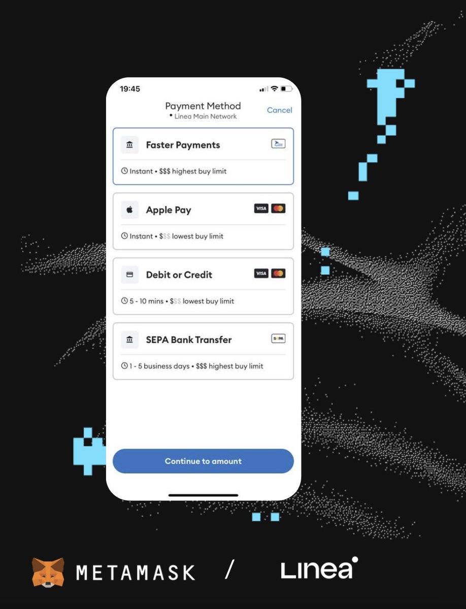 📣Linea’s ERC20 token bridge is live, unlocking a wave of DeFi applications!

We’ve teamed up with <a href="/MetaMask/">MetaMask.eth 🦊</a>, <a href="/BanxaOfficial/">Banxa</a>, @Circle and <a href="/Transak/">Transak</a> to present our early users with a little offer 👀🧵👇

🎁🔗get.metamask.io/zero-fee-promo…