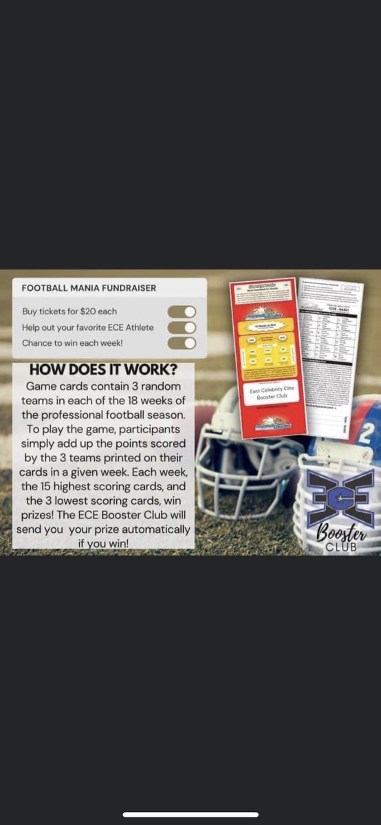 MommaEvans33's tweet photo. CALLING ALL FOOTBALL FANS!!!!!  Football mania is here. Get your game card/cards while they https://t.co/FYmHEnPRIP could be a winner each week ...17 weeks of fun. Makes watching the games alittle more exciting.For $20 a card .Help support @braunaevans cheer !Venmo,paypal,cash!ty https://t.co/pqbPskekci
