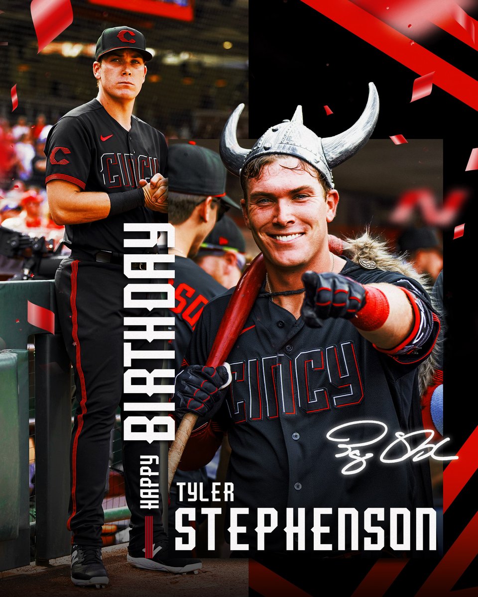 Reds's tweet photo. Have a great birthday, Tyler❗️ https://t.co/J3OGuWYH8C