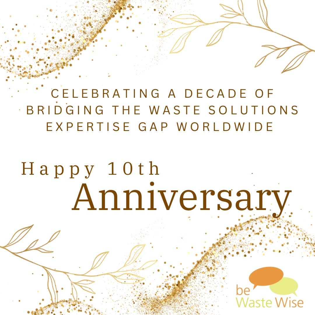 bewastewise's tweet photo. @beWastewise is celebrating its 10th Anniversary! A decade of bridging the waste solutions expertise gap worldwide!
#wastewise #wastedialog #10thanniversary #wastemanagement https://t.co/M8FyBHRWLN