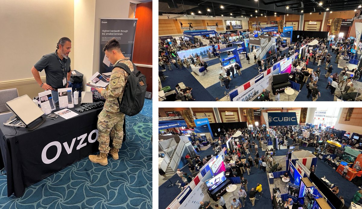OvzonAB's tweet image. First day at #AFCEA #TechNetAugusta and we are so proud to present our latest terminal, the Ovzon T7, our soon-to-be-launched satellite, Ovzon 3 and the great features our own-design On-Board Processor will allow.
Come and talk to us at booth L6!