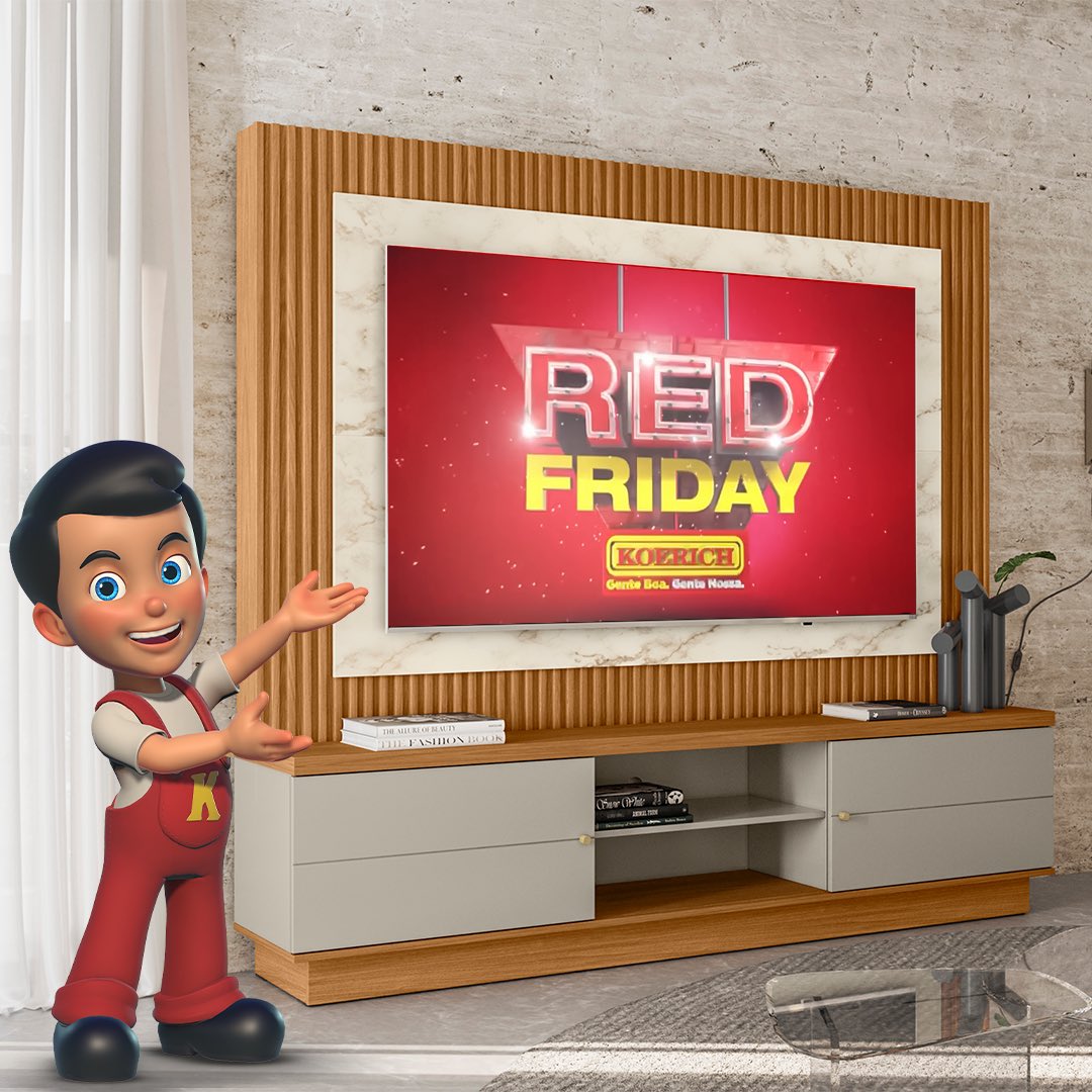 lojas_koerich's tweet photo. Pediu oferta de móvel? O Kerito atendeu! 

O home Maringá é a escolha perfeita para deixar a sua sala super moderna. Mega espaçoso e suporta televisores de até 70 polegadas! 

Venha aproveitar a Red Friday Koerich com preços de Black Friday!❤️

#Koerich #LojasKoerich #RedFriday https://t.co/oaNVca2vq4