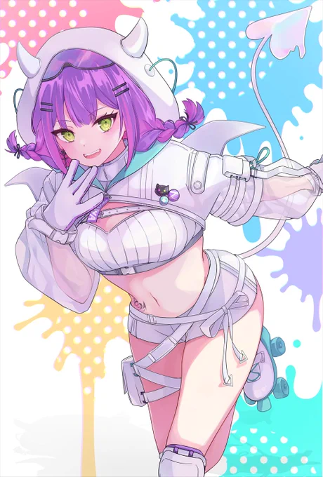 コミケの本に載せてたやつ!さっきもあげてたけどCMYKにしたやつだったからあげなおしさせてーーー #TOWART 