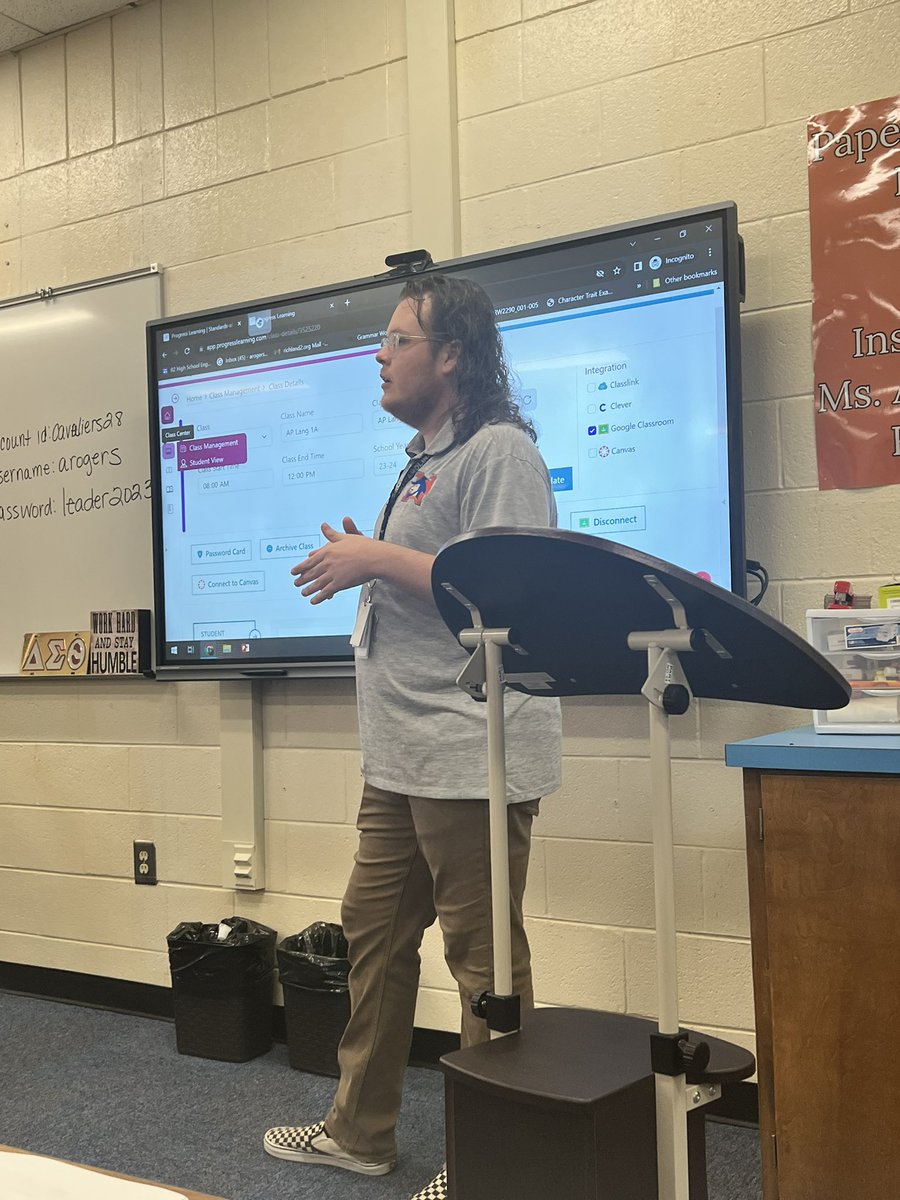 First PEP of the year! Thank you Mr. Jack Kennedy for presenting on Progress Learning!  <a href="/mark1_sims/">Mark Sims</a>  <a href="/RNECavaliers/">Richland Northeast HS</a>  #ELA