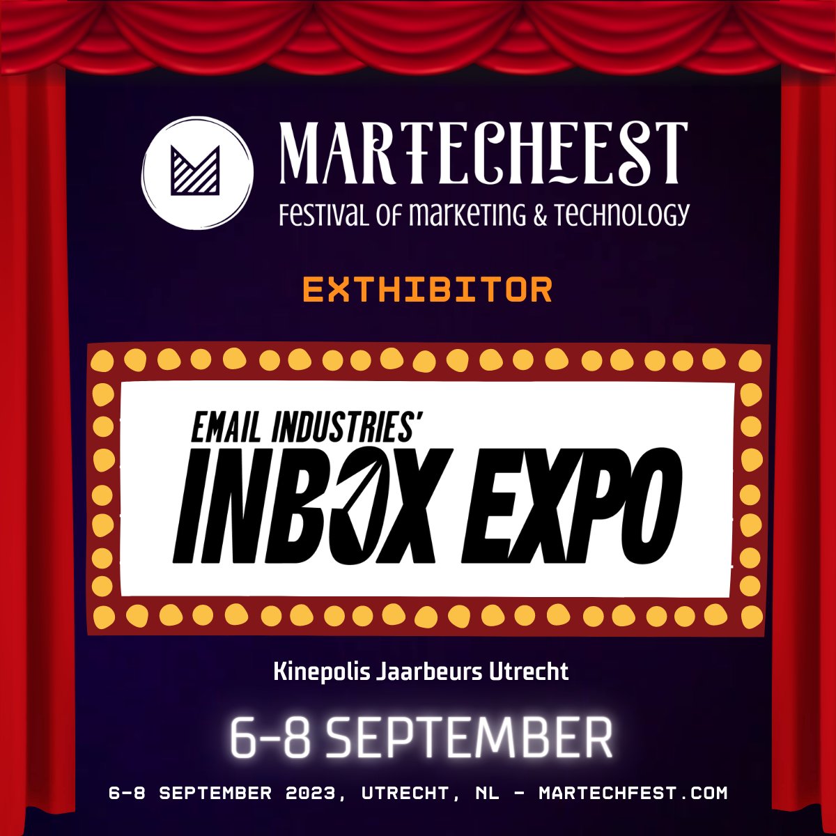 inboxexpo's tweet photo. π @martechfest is only a few weeks away! Are you joining? It's an unparalleled opportunity to deepen your understanding of the marketing technology landscape.
Respond to this post and we'll send you a 20% off discount code!
π https://t.co/mx7nztJ4b8
#MarTechFest https://t.co/2CYI4Dq3D5