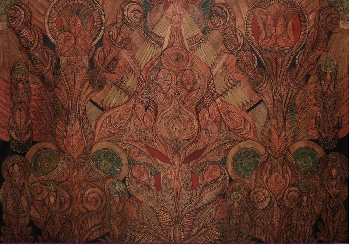RawVisionMag's tweet photo. In “kindred spirits”, @galerie_gugging presents work by Hannes Lehner, Margot, Misleidys Castillo Pedroso and Simone Pellegrini, selected for being united by their soulful devotion.

Image: Margot

#galeriegugging #gugging #guggingart #margot #artbrut #outsiderart #selftaughtart https://t.co/Dx4JKuDFCT