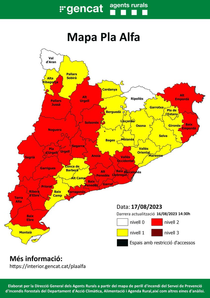 Atenció demà, 17 d'agost! Venen dies complicats!