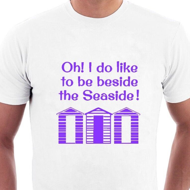 We’ll this seems as good a time as any to take a stroll down to the beach and have a beer on the prom. (Where the brass band plays tiddly-om-pom-pom) #Seaside #Holiday #Sunshine Tees by Sillytees bit.ly/3O0xn5p