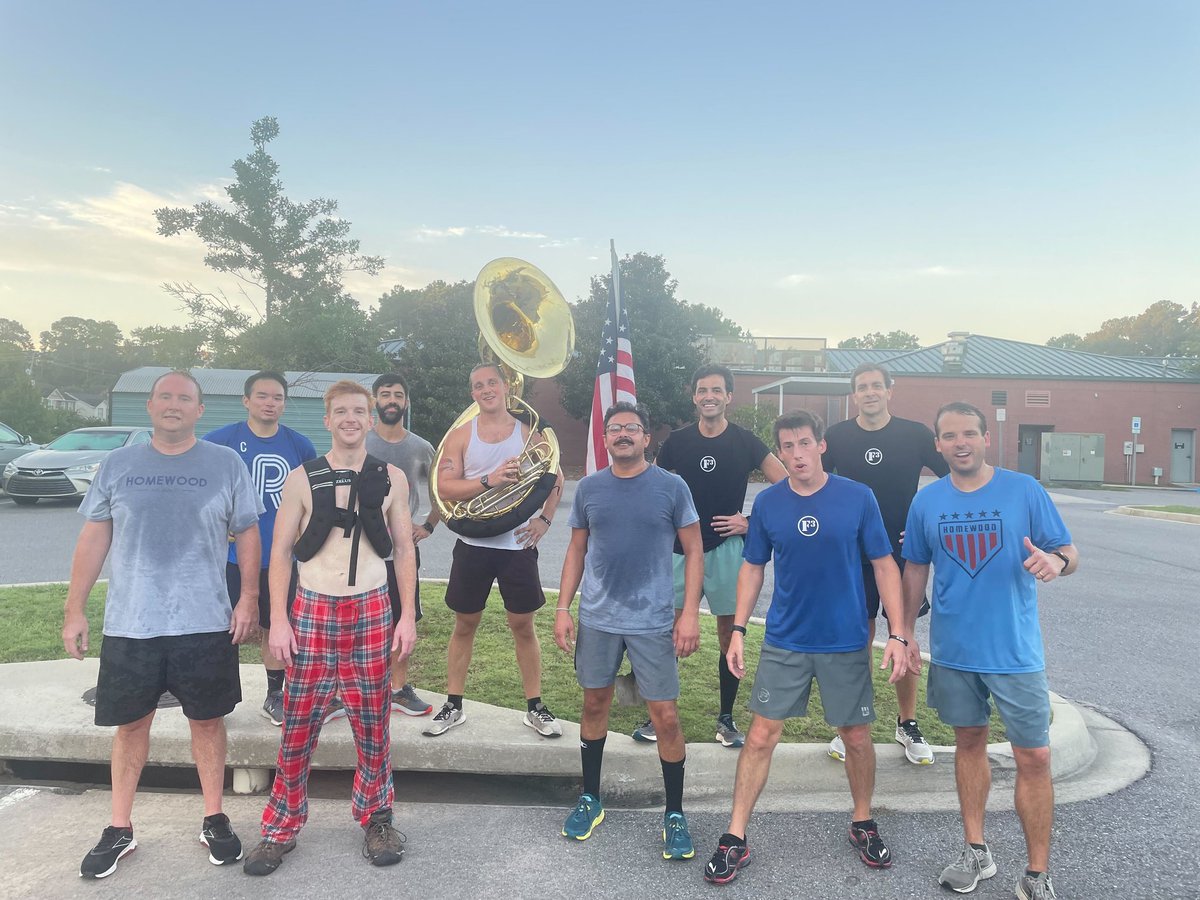WE BE LOyal (@f3_webelo) on Twitter photo Enjoyed a brilliant String of Pearls and #Tuba run in the gloom <a href="/F3ThePatriot/">F3ThePatriot</a> with <a href="/F3Birmingham/">F3Birmingham</a> while #downrange <a href="/F3JacksonMS/">F3 Jackson</a>.
Very creative Q #BandCamp. Enjoyed a brilliant String of Pearls and #Tuba run in the gloom <a href="/F3ThePatriot/">F3ThePatriot</a> with <a href="/F3Birmingham/">F3Birmingham</a> while #downrange <a href="/F3JacksonMS/">F3 Jackson</a>.
Very creative Q #BandCamp.