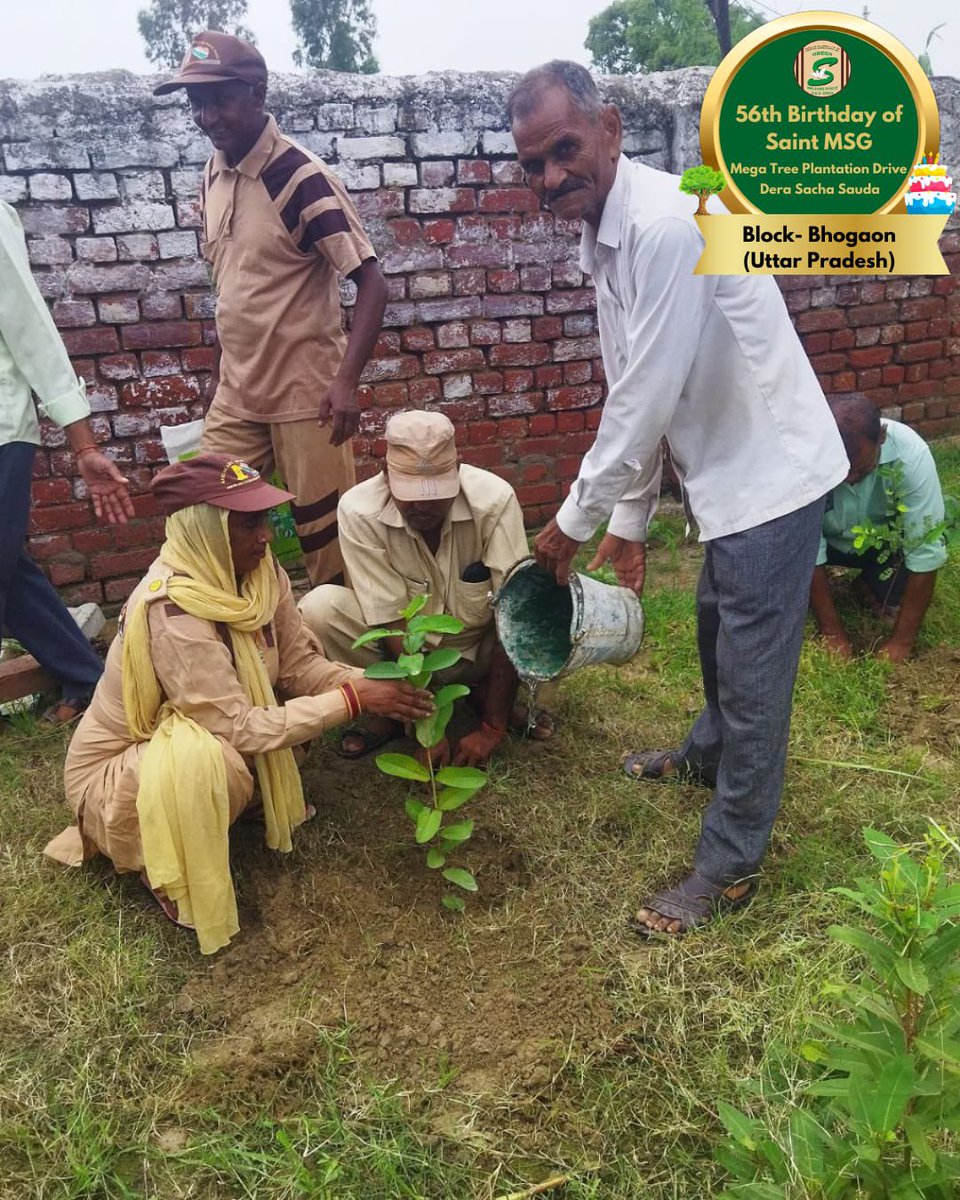 GreenSwelfares's tweet photo. A little effort towards serving nature will bring us a thousand steps nearer to a healthy environment! Inspired by Saint Dr. MSG Insan, #DeraSachaSauda volunteers gift innumerable trees to Mother Earth to celebrate MSG Bhandara! #TreePlantation
#SaintDrMSG #DeraSachaSauda #56thBirthdayOfSaintMSG #56thBirthdayWithTreePlantation #15thAugust