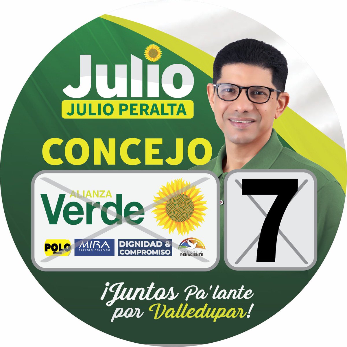 Juliojulioper's tweet photo. Aquí están mis aspiraciones al Concejo de Valledupar. Trabajo incansable por causas sociales demostrado. #concejoverde7 #FelizMiercoles #concejodevalledupar #jjjuntospalante #jjjuntospalanteporvalledupar https://t.co/GTZTYhedn5