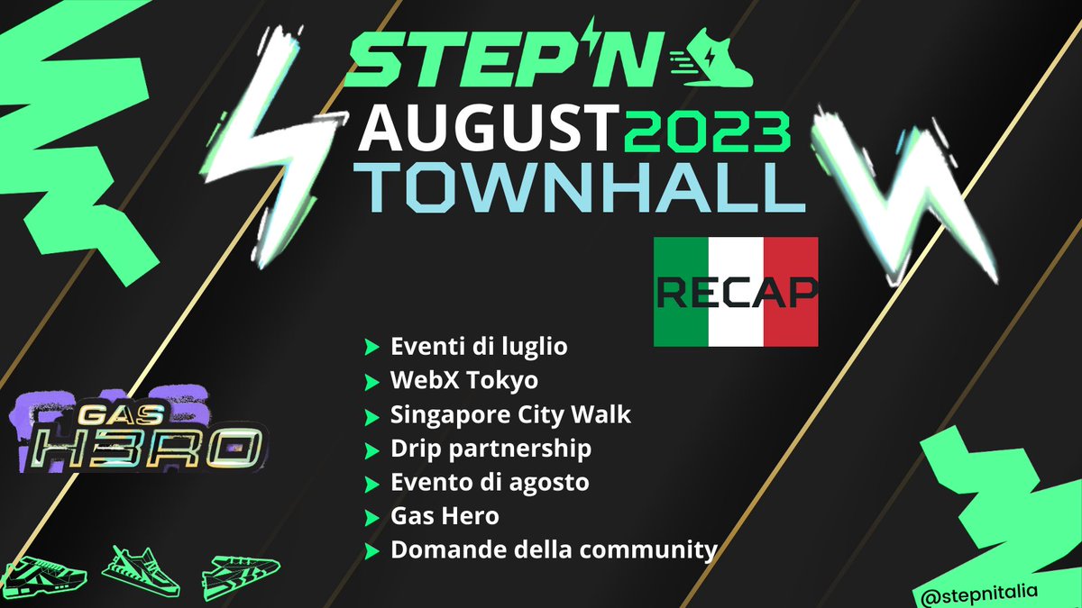 Recap #STEPN Townhall di Agosto 🔥 ⬇️

-Eventi di luglio
🔸200,000 #GMT 
🔸grande successo di marketing
🔸Feedback straordinario