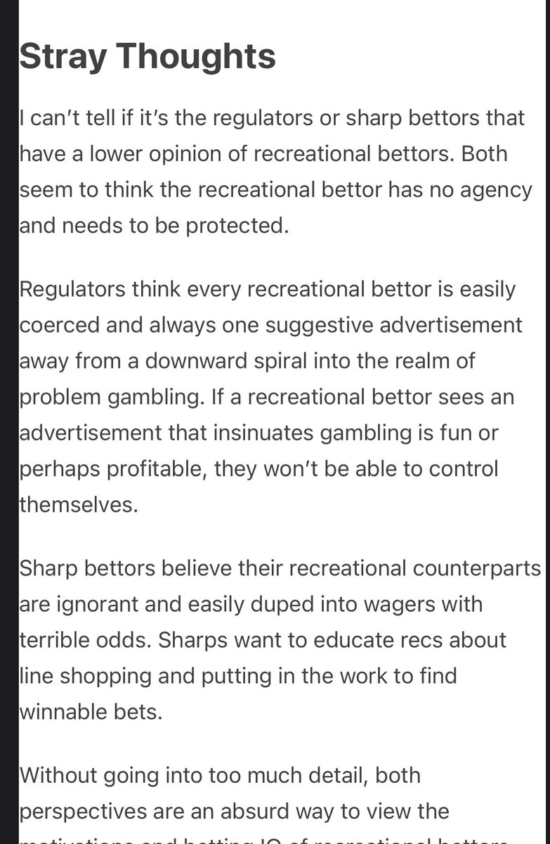 Well put, <a href="/SteveRuddock/">Steve Ruddock</a> - sign up for this man’s newsletter!