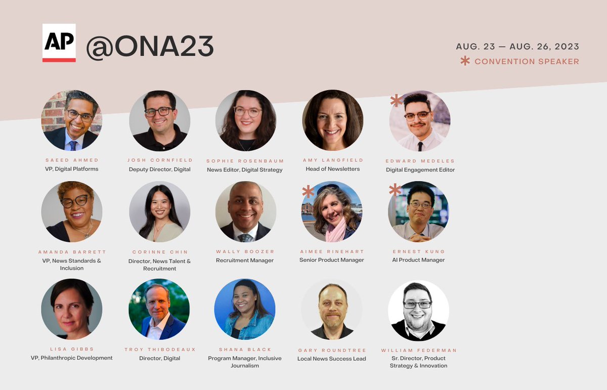 🚨Jobs at #ONA23 🚨 Are you going to ONA? Are you looking for a new opportunity? Here are jobs I’m filling now - or will be, in the coming months. (Pls share) A 🧵(1/7)