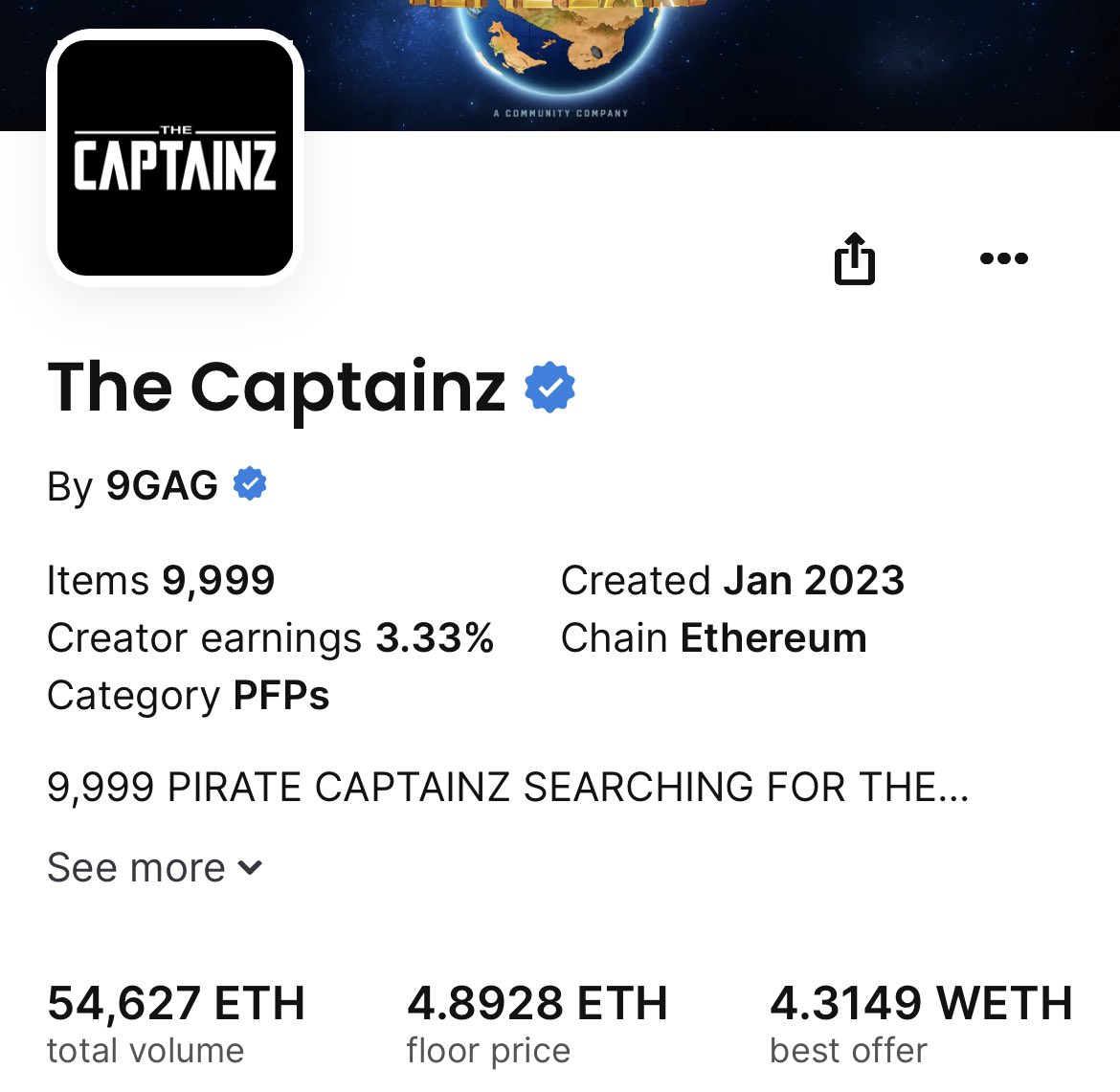 LaunchMyNFTs's tweet photo. The Captainz NFT giveaway 🎁

Floor price is 4.89 $ETH

To participate:
• Follow @LaunchMyNFTs 🔔
• Like &amp; repost 🔂
• Drop your ETH wallet ⬇️

Ends in 48 hours ⏰ https://t.co/odqhneAwWU