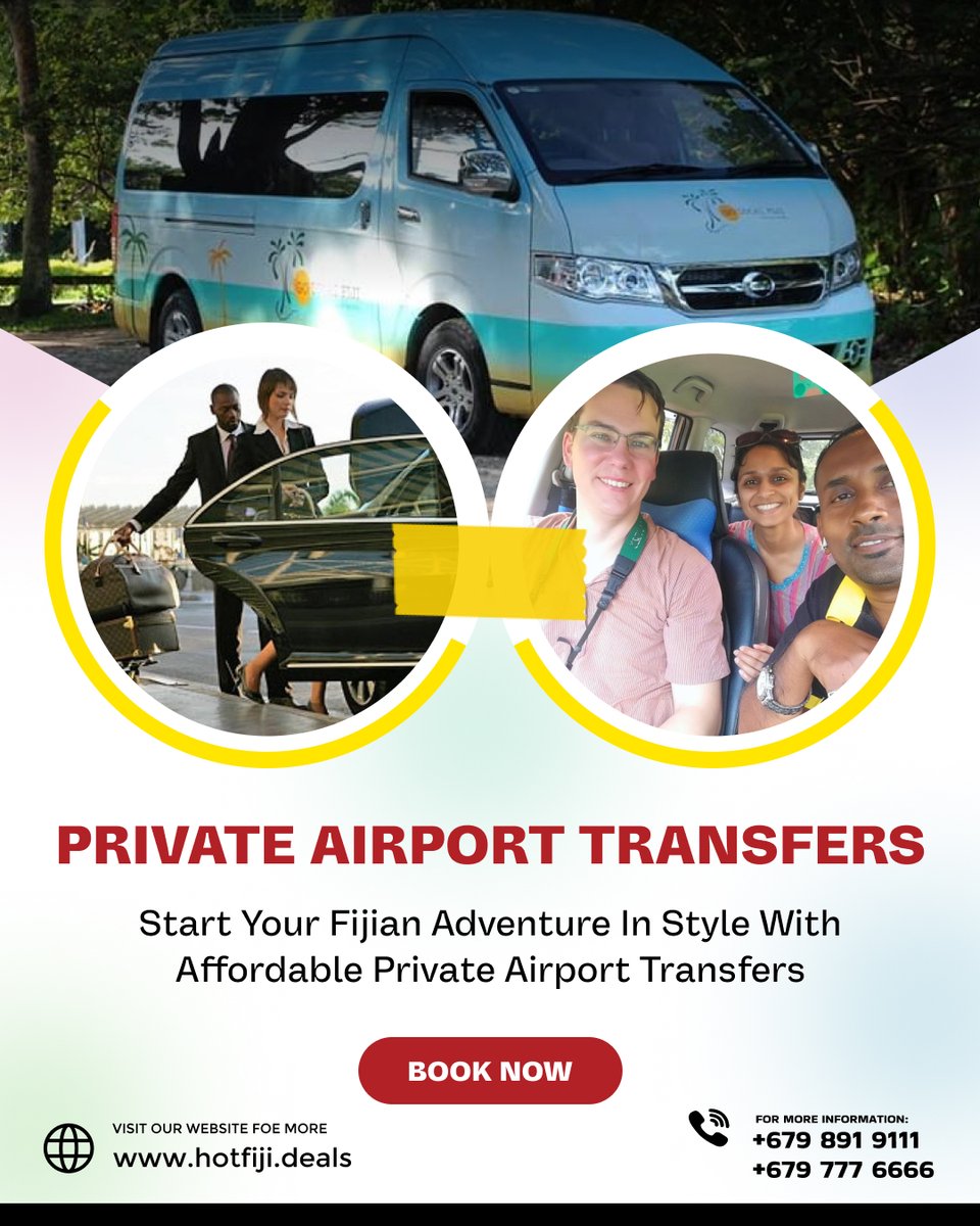 Arrive in Style with HotFiji Deals Private Airport Transfers

#Fiji #travel #vacation #airporttransfer #privatetransfer #HotFijiDeals #style #comfort #convenience