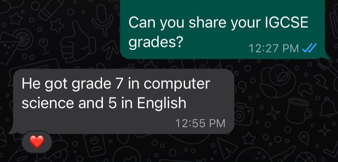 shaheerthedev's tweet image. 🎓 Proud moment: Just found out that the first CS student I ever taught scored a remarkable grade 7 in their IGCSE! It&apos;s incredibly rewarding to see their hard work and dedication pay off. Here&apos;s to inspiring more young minds in the world of computer science! #TeachingSuccess