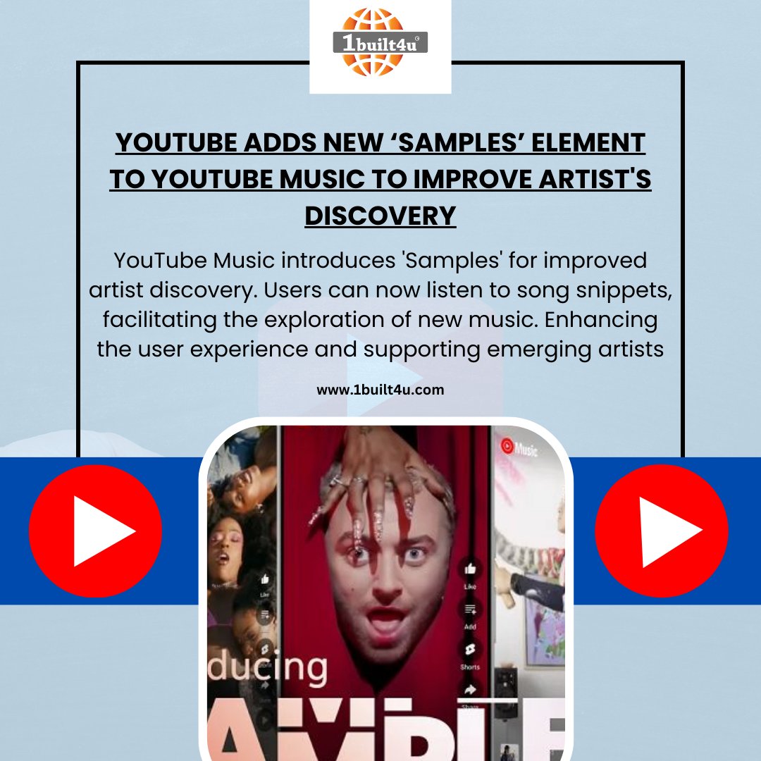 News Alert 📰🔔

#1built4udotcom
#1built4u
#YouTubeMusicSamples 
#DiscoverNewMusic 
#ArtistSpotlight 
#MusicExploration 
#SupportEmergingArtists 
#SongSnippets 
#EnhancedListening 
#MusicalDiscovery
