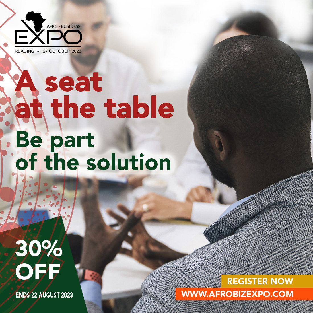 afrobizexpo's tweet photo. Your Seat at the Table, Register now. More than 30% off to join Afro Business Expo. 27.10.23. Ends 22nd August.
Register Now: https://t.co/T9t8oIMZOs https://t.co/4j9ZqpjTAs