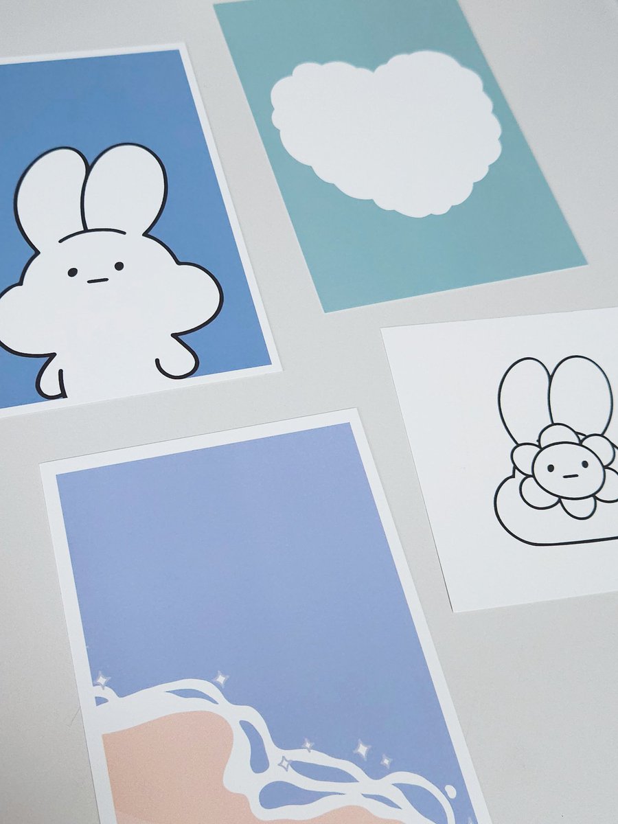 끼끼 엽서 세트 🤍🐰