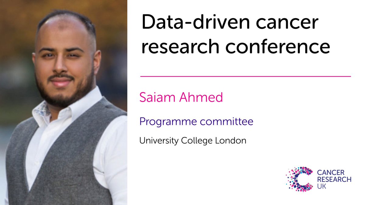 CRUKresearch's tweet image. Excited to announce our newest #CRUKDataConf24 programme committee member: Saiam Ahmed @ICTM_UCL @MRCCTU. Saiam is working toward his PhD with a focus on optimising the use of #RoutineData in #ClinicalTrials, assessing electronic health records for clinical research.

@SaiamUK