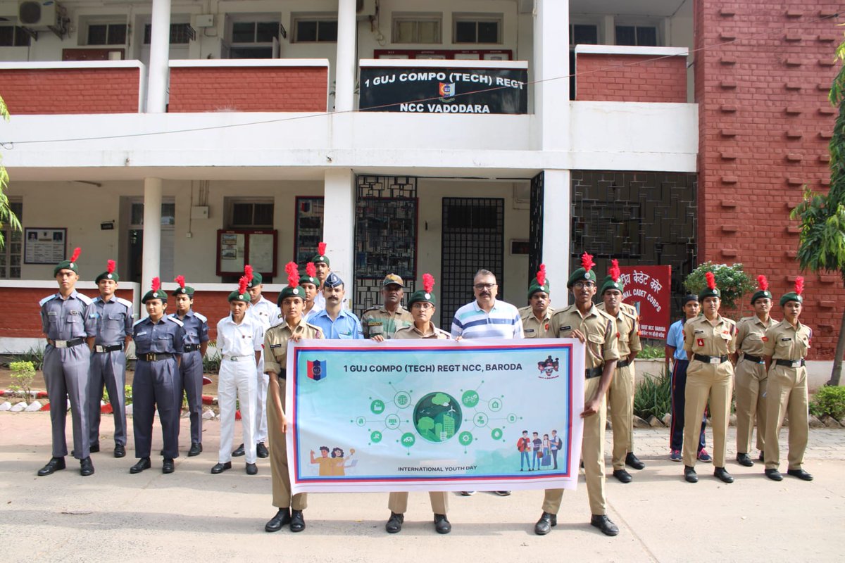 1gctrncc's tweet photo. On the occasion of #InternationalYouthDay2023, CDTs from 1GCTR, 1GUJ AIR SQN, 3GUJ BN, 2GUJ NAVAL and 6 GUJ BN competed in debate competition to signify the "Role of Youth in Environmental Protection." 
@HQ_DG_NCC
@PMOIndia
@CMOGuj
@NCC_Dte_Gujarat
@NarendraChaarag https://t.co/6wjHfChBaL