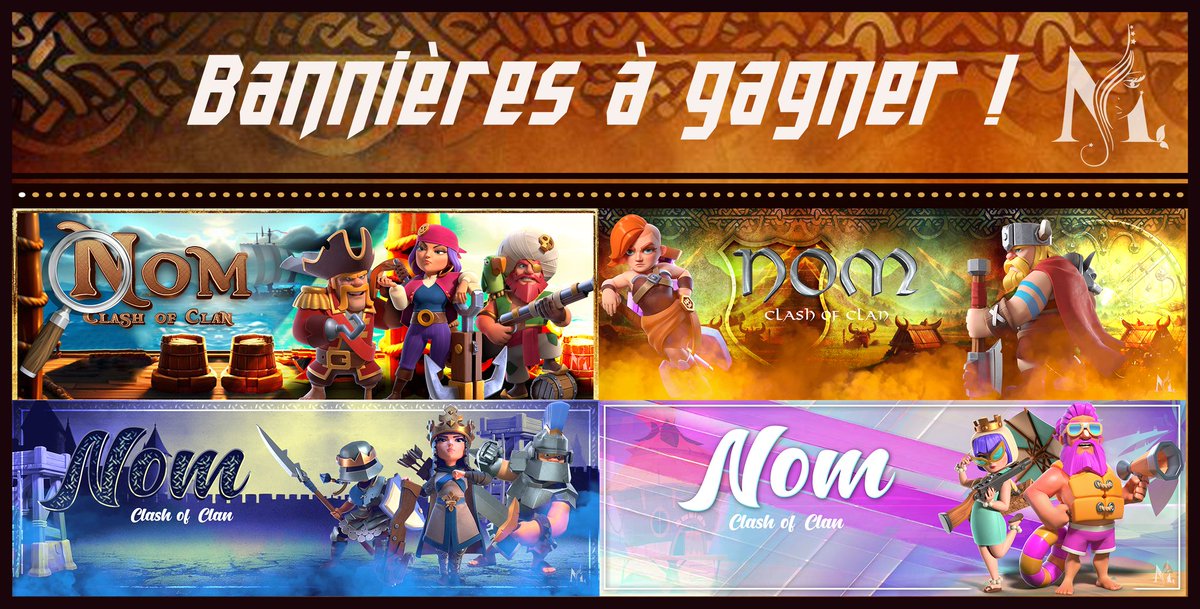 GIVEAWAY pr l'ouverture du serveur et vous remercier de votre confiance.
(POUR LES JOUEURS COC)
Pour cela : 
- Suivre <a href="/moicmarie/">geraud</a>
- ❤️ sur l'annonce
- Rejoindre le serveur : discord.gg/NBPZHtGaQb
- cliquer sur l'icône dans le salon giveaway