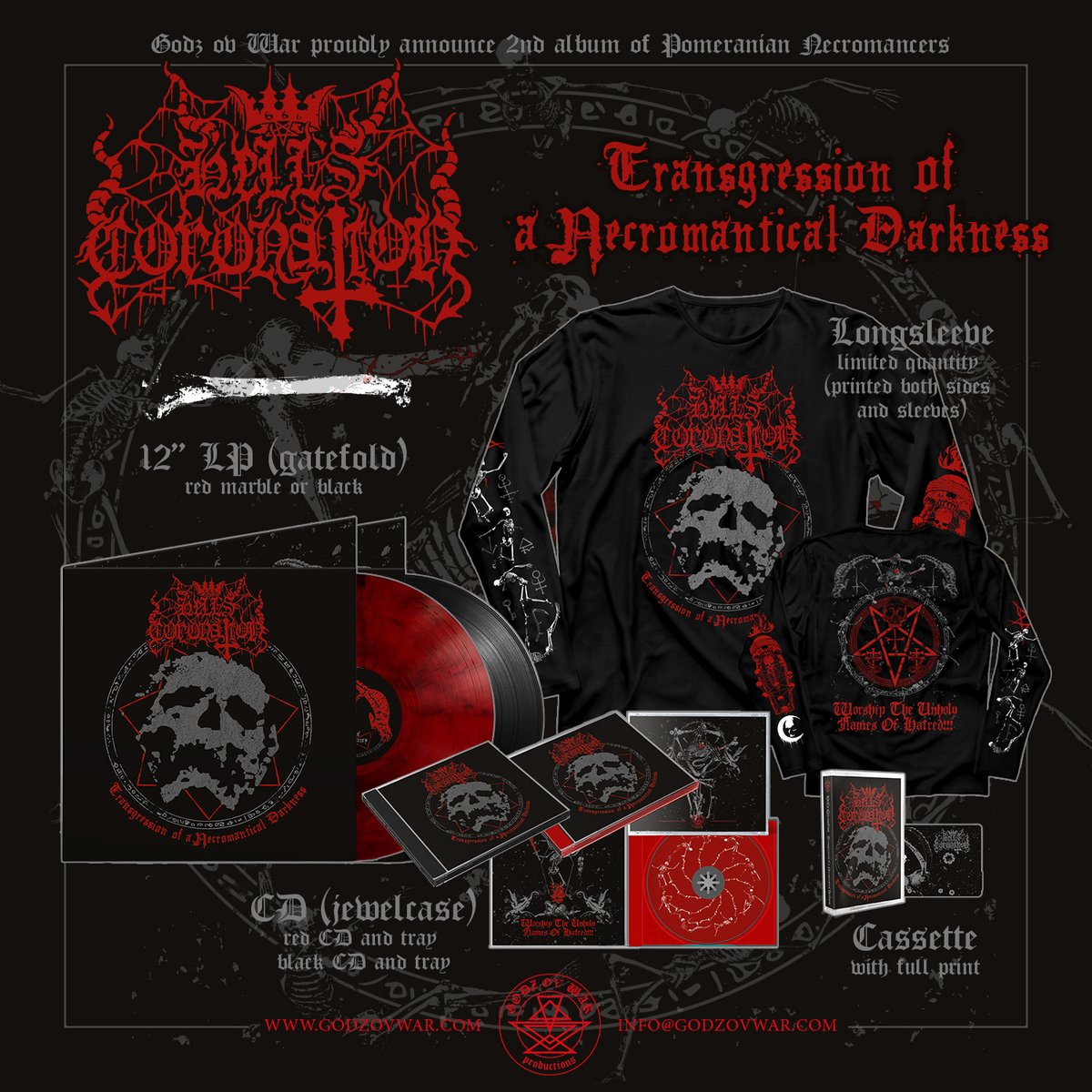 GodzOvWar's tweet photo. Chaos Vault reviews of "Transgression of a Necromantical Darkness" by Hell's Coronation (10 out of 10).
Read: https://t.co/IS1jkz1SwB
π§ π: https://t.co/u8x657eXsE
π π: https://t.co/NK3nxVbRZM
#hells_coronation #review #newalbum #blackmetal #doommetal #godzovwarproductions https://t.co/yQA3bjyMOy