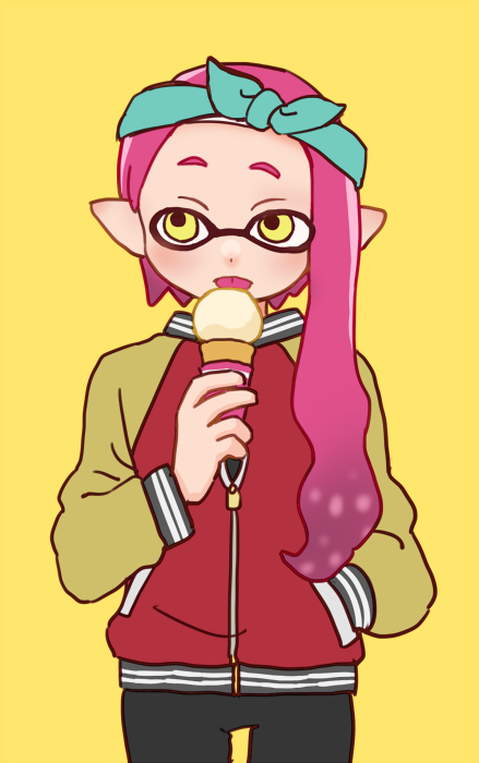 インクリング ,イカガール(スプラトゥーン) 「こそこそ描いてたイカちゃんらくがき 」|アサツミ ヒロイのイラスト